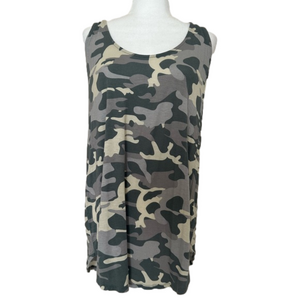 Color Alien Soft Sleeveless Camo Tunic